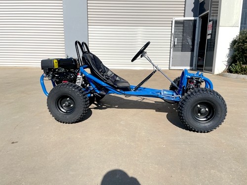 OFFROAD 9HP 270CC GO KART SINGLE SEAT ADULT BUGGY QUAD ATV SUSPENSION WET CLUTCH BLUE
