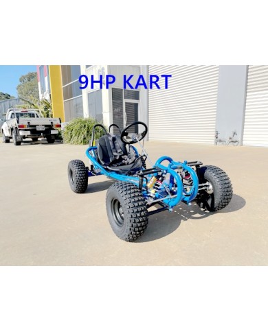 OFFROAD 9HP 270CC GO KART SINGLE SEAT ADULT BUGGY QUAD ATV SUSPENSION WET CLUTCH BLUE