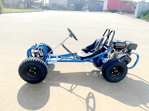 OFFROAD 9HP 270CC GO KART SINGLE SEAT ADULT BUGGY QUAD ATV SUSPENSION WET CLUTCH BLUE