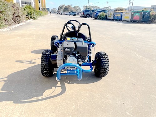 OFFROAD 9HP 270CC GO KART SINGLE SEAT ADULT BUGGY QUAD ATV SUSPENSION WET CLUTCH BLUE