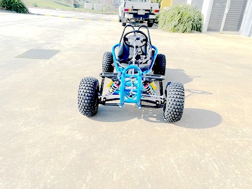 OFFROAD 9HP 270CC GO KART SINGLE SEAT ADULT BUGGY QUAD ATV SUSPENSION WET CLUTCH BLUE