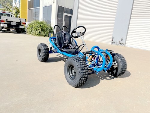 OFFROAD 9HP 270CC GO KART SINGLE SEAT ADULT BUGGY QUAD ATV SUSPENSION WET CLUTCH BLUE