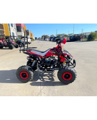 125CC ATV Sport Quad Dirt Bike 4 Wheel Buggy Go kart Rear Rack Semi Auto 3+1 Ranger red