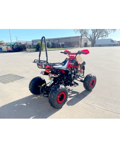 125CC ATV Sport Quad Dirt Bike 4 Wheel Buggy Go kart Rear Rack Semi Auto 3+1 Ranger red
