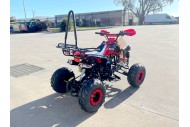 125CC ATV Sport Quad Dirt Bike 4 Wheel Buggy Go kart Rear Rack Semi Auto 3+1 Ranger red