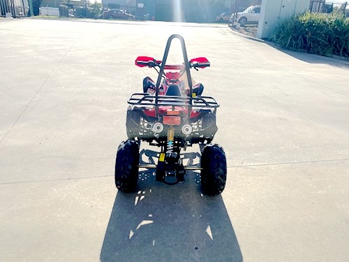 125CC ATV Sport Quad Dirt Bike 4 Wheel Buggy Go kart Rear Rack Semi Auto 3+1 Ranger red