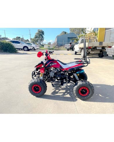 125CC ATV Sport Quad Dirt Bike 4 Wheel Buggy Go kart Rear Rack Semi Auto 3+1 Ranger red