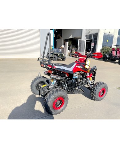 125CC ATV Sport Quad Dirt Bike 4 Wheel Buggy Go kart Rear Rack Semi Auto 3+1 Ranger red