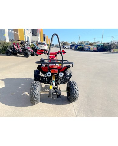 125CC ATV Sport Quad Dirt Bike 4 Wheel Buggy Go kart Rear Rack Semi Auto 3+1 Ranger red