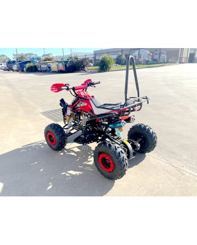 125CC ATV Sport Quad Dirt Bike 4 Wheel Buggy Go kart Rear Rack Semi Auto 3+1 Ranger red