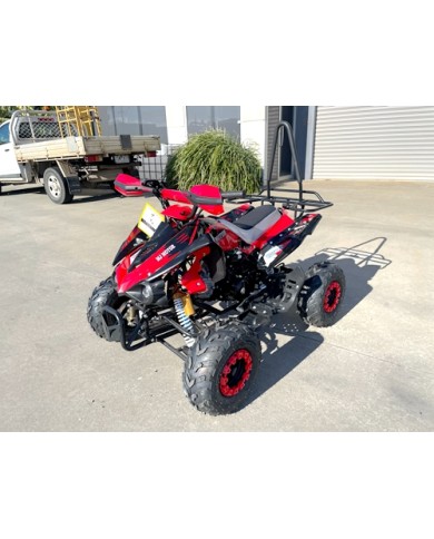 125CC ATV Sport Quad Dirt Bike 4 Wheel Buggy Go kart Rear Rack Semi Auto 3+1 Ranger red