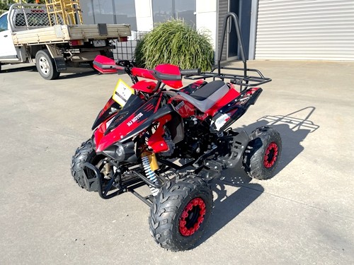 125CC ATV Sport Quad Dirt Bike 4 Wheel Buggy Go kart Rear Rack Semi Auto 3+1 Ranger red