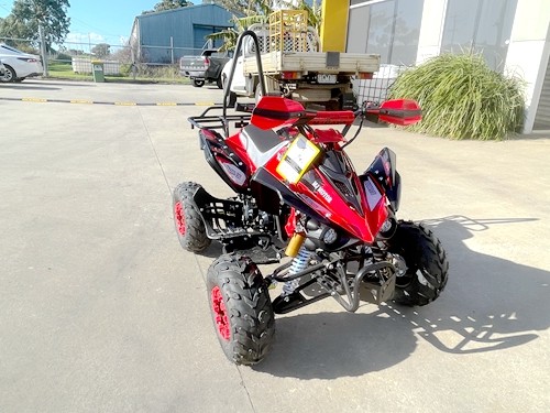125CC ATV Sport Quad Dirt Bike 4 Wheel Buggy Go kart Rear Rack Semi Auto 3+1 Ranger red