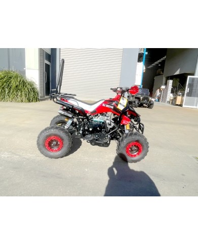 125CC ATV Sport Quad Dirt Bike 4 Wheel Buggy Go kart Rear Rack Semi Auto 3+1 Ranger red