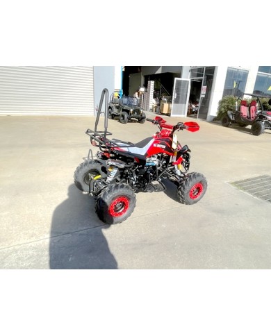 125CC ATV Sport Quad Dirt Bike 4 Wheel Buggy Go kart Rear Rack Semi Auto 3+1 Ranger red