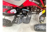 125CC ATV Sport Quad Dirt Bike 4 Wheel Buggy Go kart Rear Rack Semi Auto 3+1 Ranger red