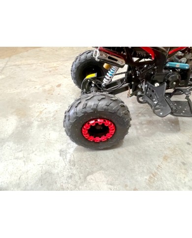 125CC ATV Sport Quad Dirt Bike 4 Wheel Buggy Go kart Rear Rack Semi Auto 3+1 Ranger red