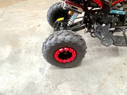 125CC ATV Sport Quad Dirt Bike 4 Wheel Buggy Go kart Rear Rack Semi Auto 3+1 Ranger red