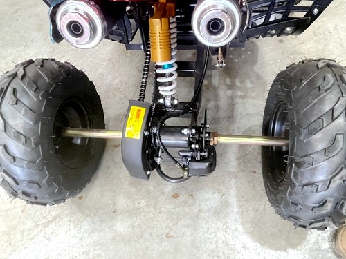 125CC ATV Sport Quad Dirt Bike 4 Wheel Buggy Go kart Rear Rack Semi Auto 3+1 Ranger red