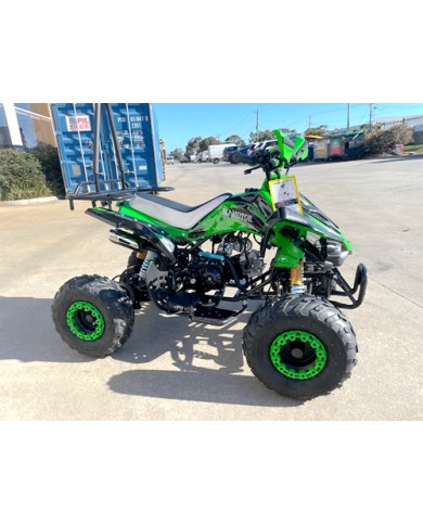 125CC ATV Sport Quad Dirt Bike 4 Wheel Buggy Go kart Rear Rack Semi Auto 3+1 RANGER GREEN