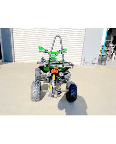 125CC ATV Sport Quad Dirt Bike 4 Wheel Buggy Go kart Rear Rack Semi Auto 3+1 RANGER GREEN