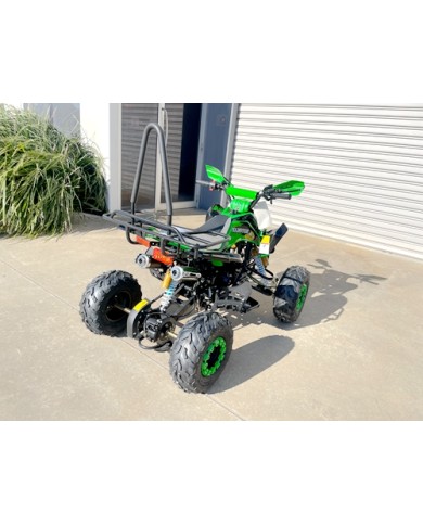 125CC ATV Sport Quad Dirt Bike 4 Wheel Buggy Go kart Rear Rack Semi Auto 3+1 RANGER GREEN