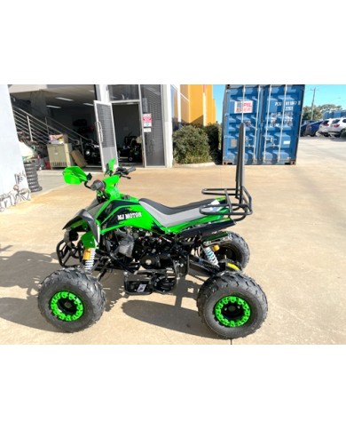 125CC ATV Sport Quad Dirt Bike 4 Wheel Buggy Go kart Rear Rack Semi Auto 3+1 RANGER GREEN