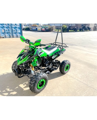 125CC ATV Sport Quad Dirt Bike 4 Wheel Buggy Go kart Rear Rack Semi Auto 3+1 RANGER GREEN