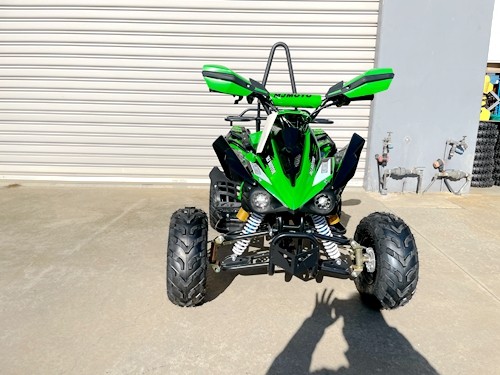 125CC ATV Sport Quad Dirt Bike 4 Wheel Buggy Go kart Rear Rack Semi Auto 3+1 RANGER GREEN