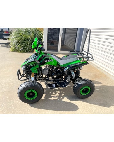 125CC ATV Sport Quad Dirt Bike 4 Wheel Buggy Go kart Rear Rack Semi Auto 3+1 RANGER GREEN