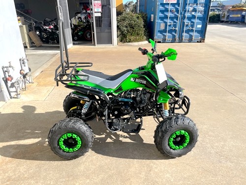 125CC ATV Sport Quad Dirt Bike 4 Wheel Buggy Go kart Rear Rack Semi Auto 3+1 RANGER GREEN