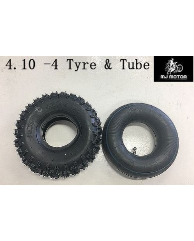 3.50 / 4.10 - 4" inch Tyre Tire + Tube 47cc 49cc Mini Quad Dirt Bike ATV