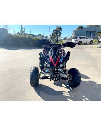 125CC ATV Sport Quad Dirt Bike 4 Wheel Buggy Go kart Rear Rack Semi Auto 3+1 Ranger Black