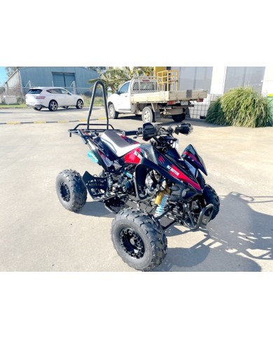 125CC ATV Sport Quad Dirt Bike 4 Wheel Buggy Go kart Rear Rack Semi Auto 3+1 Ranger Black