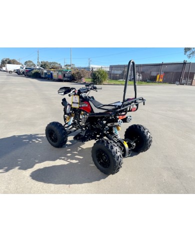 125CC ATV Sport Quad Dirt Bike 4 Wheel Buggy Go kart Rear Rack Semi Auto 3+1 Ranger Black