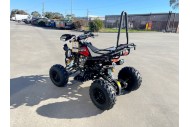 125CC ATV Sport Quad Dirt Bike 4 Wheel Buggy Go kart Rear Rack Semi Auto 3+1 Ranger Black