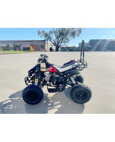 125CC ATV Sport Quad Dirt Bike 4 Wheel Buggy Go kart Rear Rack Semi Auto 3+1 Ranger Black