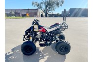 125CC ATV Sport Quad Dirt Bike 4 Wheel Buggy Go kart Rear Rack Semi Auto 3+1 Ranger Black