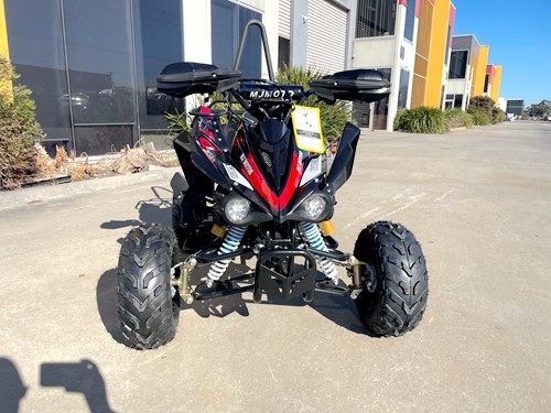 125CC ATV Sport Quad Dirt Bike 4 Wheel Buggy Go kart Rear Rack Semi Auto 3+1 Ranger Black
