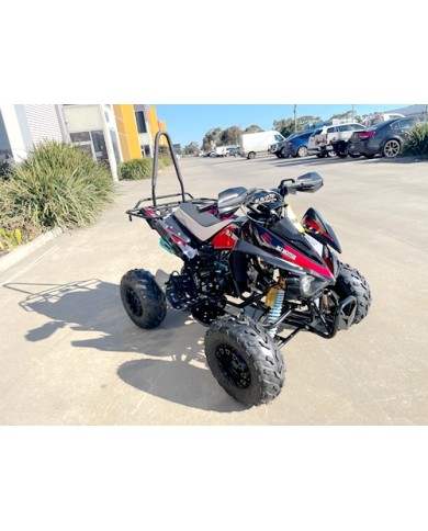 125CC ATV Sport Quad Dirt Bike 4 Wheel Buggy Go kart Rear Rack Semi Auto 3+1 Ranger Black