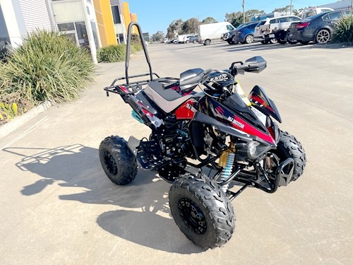 125CC ATV Sport Quad Dirt Bike 4 Wheel Buggy Go kart Rear Rack Semi Auto 3+1 Ranger Black