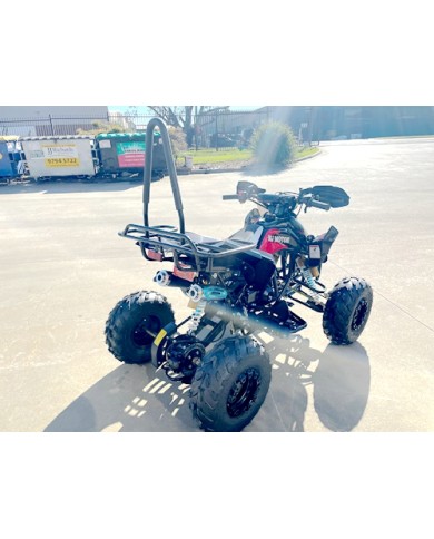 125CC ATV Sport Quad Dirt Bike 4 Wheel Buggy Go kart Rear Rack Semi Auto 3+1 Ranger Black