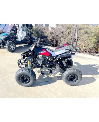 125CC ATV Sport Quad Dirt Bike 4 Wheel Buggy Go kart Rear Rack Semi Auto 3+1 Ranger Black