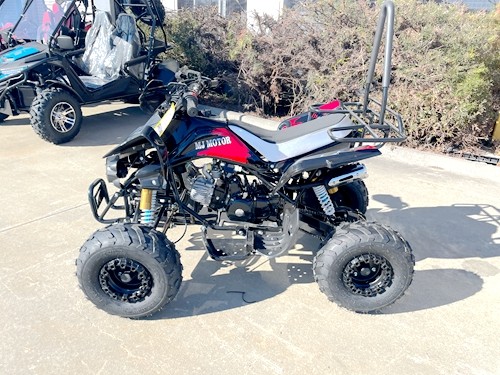 125CC ATV Sport Quad Dirt Bike 4 Wheel Buggy Go kart Rear Rack Semi Auto 3+1 Ranger Black