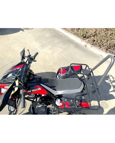 125CC ATV Sport Quad Dirt Bike 4 Wheel Buggy Go kart Rear Rack Semi Auto 3+1 Ranger Black