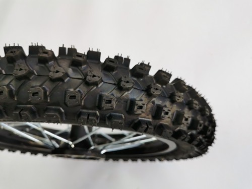 80/100-12 FRONT WHEEL KNOBBY TYRE +TUBE WITH DISC 12 INCH DIRT BIKE TRAIL BIKE