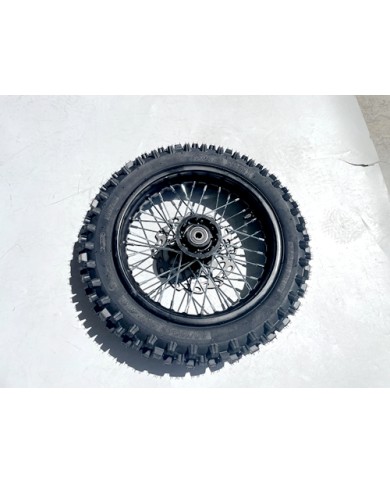 60/100-12 FRONT WHEEL KNOBBY TYRE +TUBE WITH DISC 12 INCH 12mm hole DIRT BIKE TRAIL BIKE