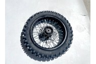 60/100-12 FRONT WHEEL KNOBBY TYRE +TUBE WITH DISC 12 INCH 12mm hole DIRT BIKE TRAIL BIKE