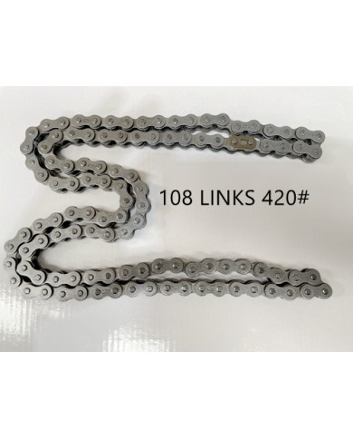 Black 420 108 Links Drive Chain + Joiner Link PIT Quad Dirt Bike Buggy Trike