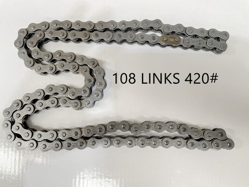 Black 420 108 Links Drive Chain + Joiner Link PIT Quad Dirt Bike Buggy Trike